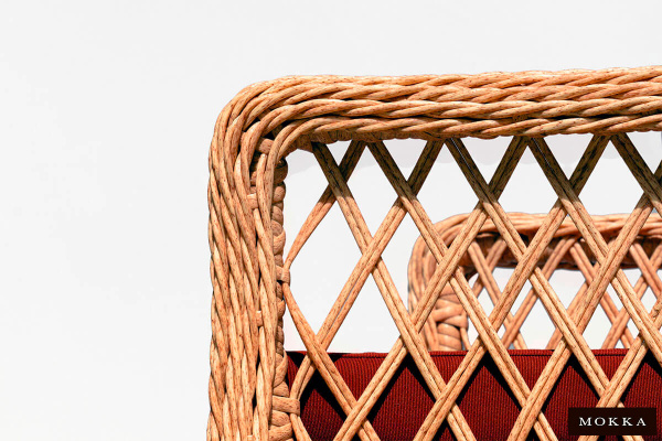 Кресло Mokka Villa Rosa из искусственного ротанга цвет: бежевый