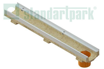 Лоток водоотводный Standartpark, CompoMax Drive DN100, D400, h210, ПВ-Ус /усиленный/, арт: 7007109