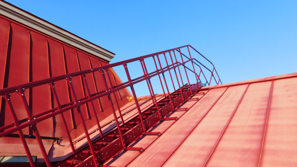 Лестница кровельная маршевая Roofsystems Prestige Next фальц, 1000 мм, L=1200 мм, RAL 3009
