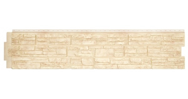Фасадная панель Я фасад, Крымский сланец 1535 х 345 мм, Classic, цвет: жемчуг