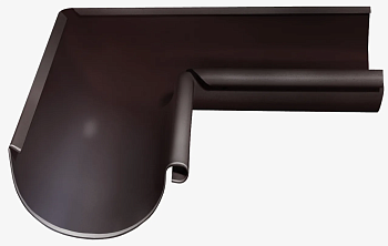 Угол желоба внутренний 90°, Ø150 мм Металл Профиль Foramina, PUR, RAL 8017