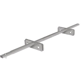 Снегозадержатель для фальцевой кровли Roofsystems Prestige Single фальц, 2 опоры, 2 трубы, овал 45х25, L=1500 мм, RAL 7035