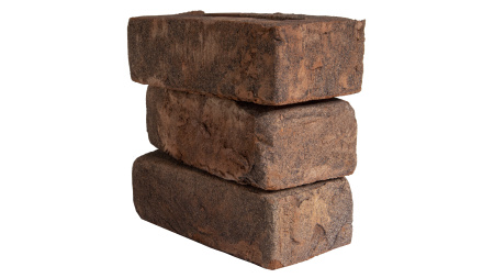 Кирпич ручной формовки Faber Jar Петровский штандарт полнотелый, цвет: черно-красный, под старину, М125, 215x102x65 мм