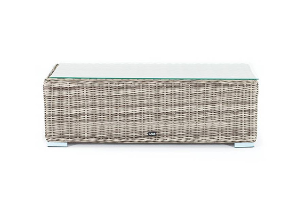 Стол журнальный из искусственного ротанга, Боно цвет: серый