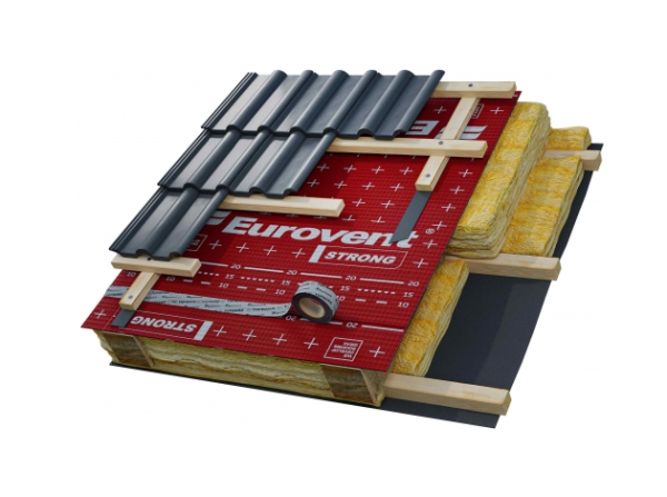 Eurovent STRONG SK2 160 г/м², 4х-слойная супердиффузионная мембрана, 75 м²
