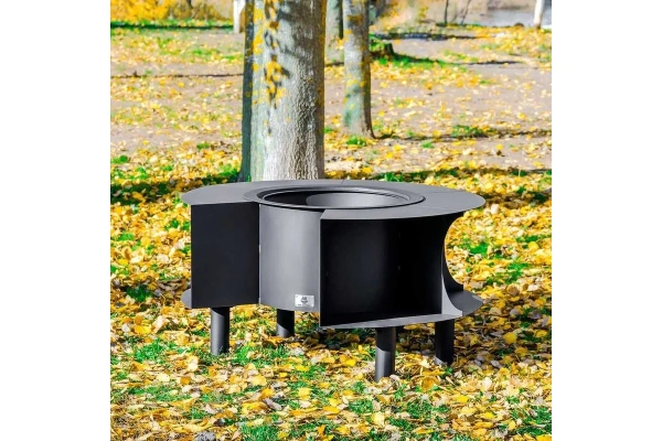 Костровая чаша Пантеон, Ø1190 мм, Н=650 мм, сталь 4 мм