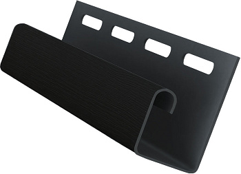 J-профиль пвх, Grand Line, L=3000 мм серия Premium Acryl, цвет: черный