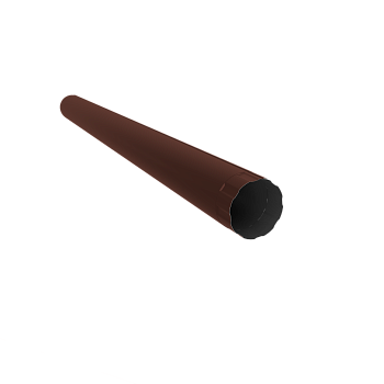 Труба водосточная Ø150 мм, Optima, L=1000 мм, PE, RAL 8017