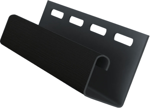 J-профиль пвх, Grand Line, L=3000 мм серия Premium Acryl, цвет: черный