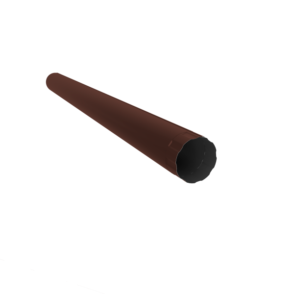 Труба водосточная Ø150 мм, Optima, L=1000 мм, PE, RAL 8017