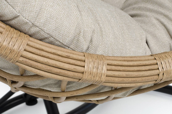 Кресло-кокон подвесное из искусственного ротанга, Венеция цвет: соломенный