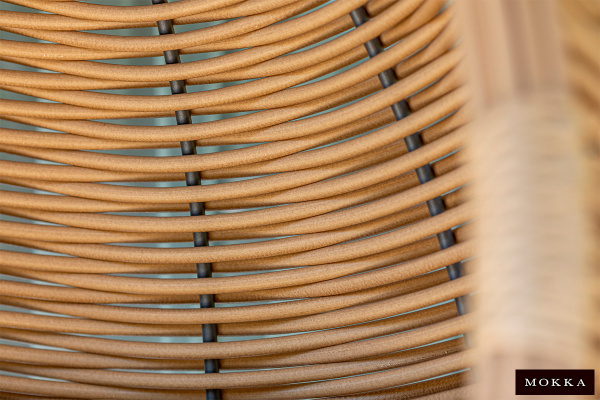 Кресло подвесное Mokka Majorca из искусственного ротанга цвет: соломенный