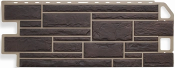 Фасадные панели Альта Профиль, Камень, 1130 х 470 мм цвет: жженый