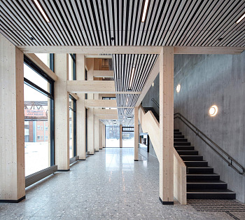 Кубообразная рейка алюминиевая, 30х40 мм 0.3 мм, Al, серое дерево