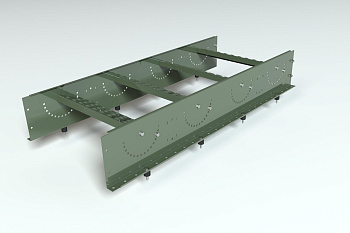 Лестница кровельная маршевая, универсальная Roofsystems Prestige Next, 485 мм, L=1200 мм RAL 6020