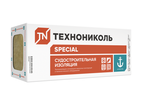 Плита ТЕХНО Судовая 80ФА 40х600х1200, 7.2 м², 0.288 м³ уп