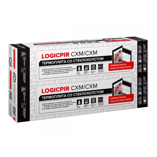 Технониколь, Logicpir СХМ/СХМ 1190х590х30 мм 5.616 м2, 0.16 м3