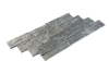 Кварцит, 3D панель из камня, 600х150 мм, Natural Silver Grey