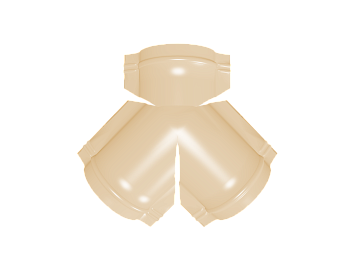 GL Y-тройник конька полукруглого 0.45 мм, PE, RAL 1014