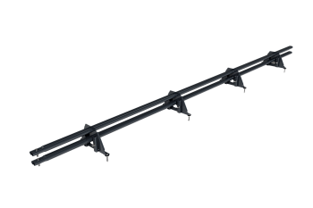 Снегозадержатель для фальцевой кровли Roofsystems Prestige Фальц-америка, 4 опоры, 2 трубы, овал 45х25, L=3000 мм, RAL 7024