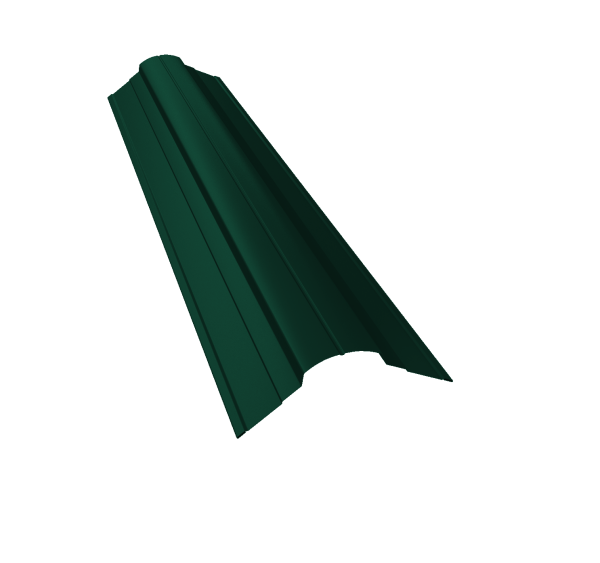 GL Планка конька фигурного, 70х70 мм 0.45 мм, PE-Double, RAL 6005, L=2000 мм