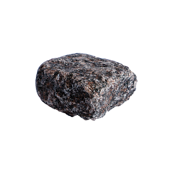 Гранитная брусчатка Дымово 50 мм 100х100, галтованная, цвет: коричневый