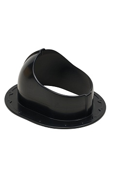 Проходной элемент Gervent для фальцевой и гибкой черепицы черный