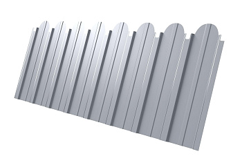 Профилированный лист GL C10 A фигурный, 0.45 мм, Drap-double, RAL 9003