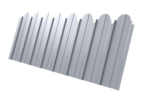 Профилированный лист GL C10 A фигурный, 0.45 мм, Drap-double, RAL 9003 Профилированный лист GL C10 A фигурный, 0.45 мм, Drap-double, RAL 9003