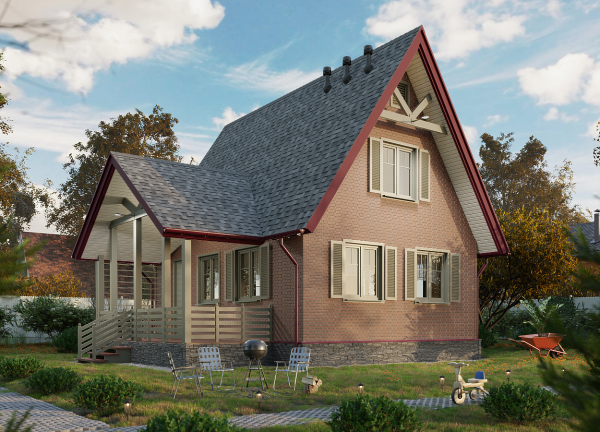 Ламинированная битумная черепица, Docke, Dragon Standart цвет: серый, 2.38 м² / уп.