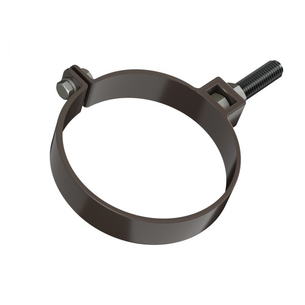 Хомут трубы, Технониколь пвх, стандарт Ø82 мм, цвет: темно-коричневый