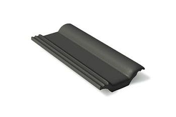 Половинчатая черепица Braas Франкфурт 420х180 мм, цвет: черный