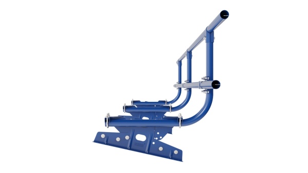Ограждение кровельное для фальцевой кровли Borge, H=600 мм, L= 3000 мм RAL 5005