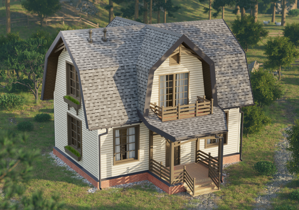 Ламинированная битумная черепица, Docke, Dragon Standart цвет: серый, 2.38 м² / уп.