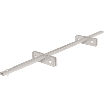 Снегозадержатель для фальцевой кровли Roofsystems Prestige Single фальц, 2 опоры, 2 трубы, овал 45х25, L=1500 мм, RAL 9003