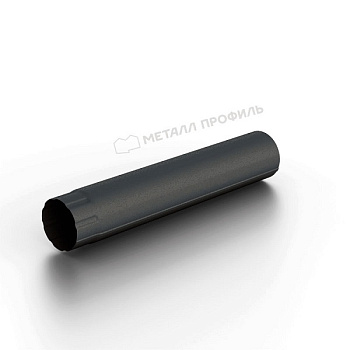 Труба водосточная Ø100 мм, Металл Профиль Foramina Freeze, L=2000 мм, DarkBrown