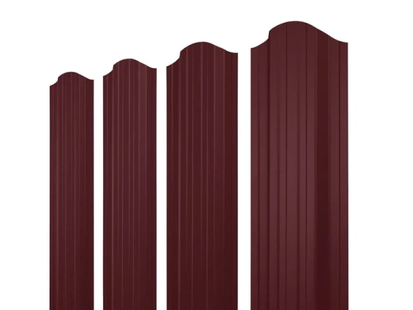 ММТ Штакетник П-образный, фигурный, 110 мм 0.42 мм, PE-double, RAL 3005