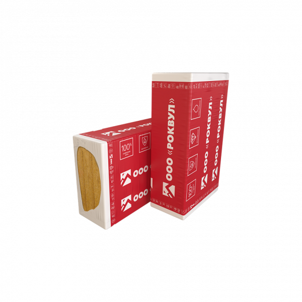 Rockwool Фасад Баттс Стандарт, 50х600х1000 мм, 3.6 м², 0.18 м³ уп