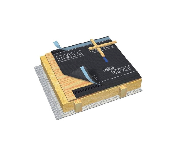 DELTA-NEO VENT PLUS универсальная диффузионная мембрана повышенной прочности, c двумя рулон 75 кв.м.