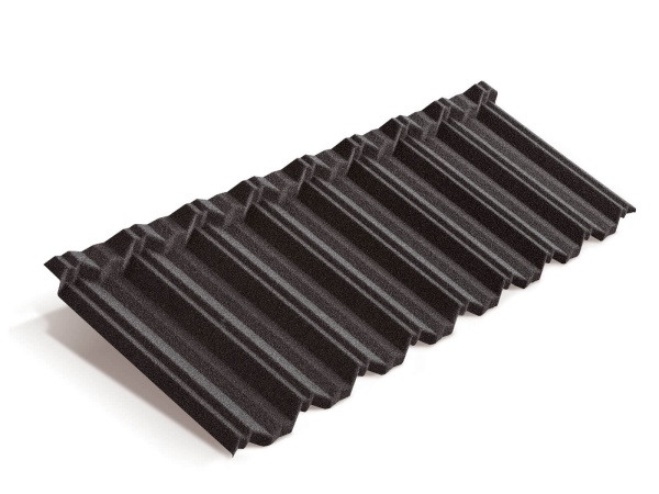 Композитная черепица Metrotile MetroClassic, 1330 х 415 мм цвет:  серый