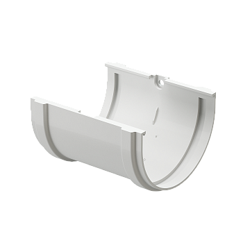 Соединитель желобов, Docke Premium, Ø120 мм, цвет: пломбир