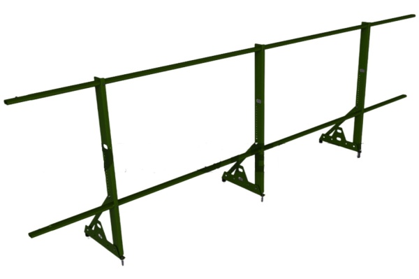 Ограждение кровельное, универсальное Promo Next, H=900 мм RAL 6005, L=3000 мм