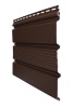 Софит пвх Grand Line Premium Acryl частично перфорированный L=3000 мм серия Premium Acryl, цвет: темный дуб