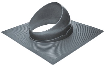 Основание для вент. трубы Krovent Base-VT, бит. черепица до монтажа 125/150 мм серый