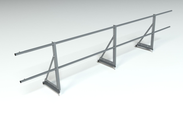 Ограждение кровельное, универсальное Roofsystems Econom, H=600 мм RAL 7004, L=3000 мм