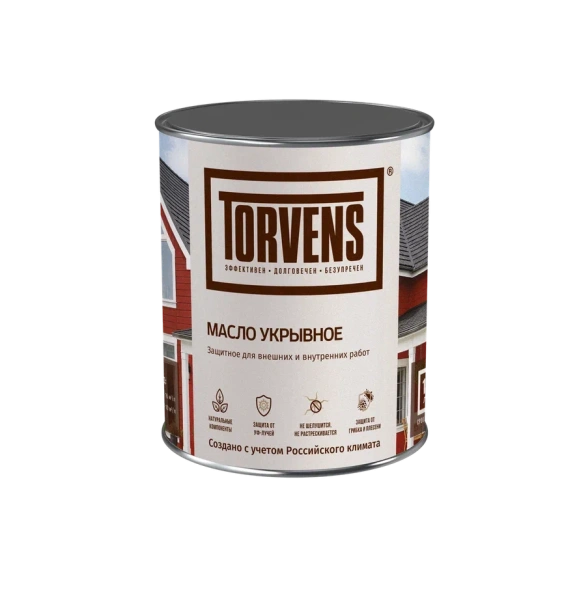 Укрывное масло для дерева Torvens, База А, уп. 1 л цвет: белый