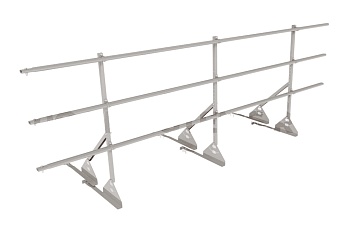 Ограждение кровельное для натуральной черепицы Roofsystems Prestige натур, H=900 мм RAL 9003, L=3000 мм