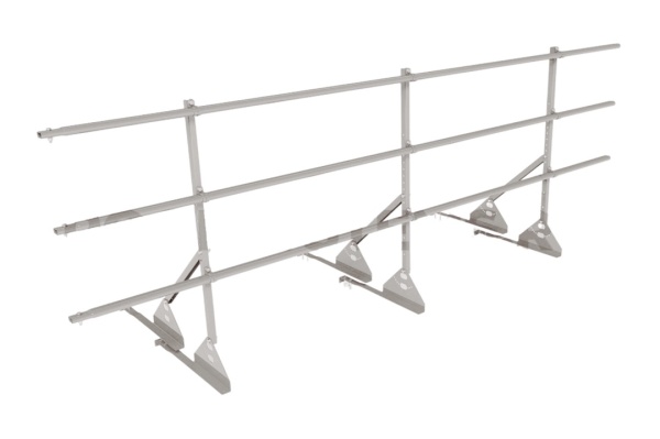 Ограждение кровельное для натуральной черепицы Roofsystems Prestige натур, H=900 мм RAL 9003, L=3000 мм