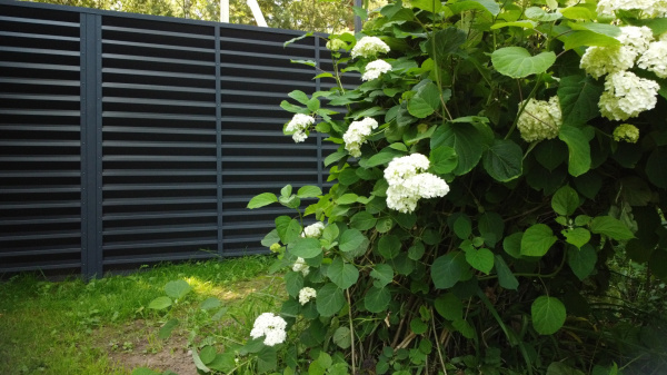 Ламель для забора жалюзи, Milan, с пленкой 0.5 мм, Satin, RAL 7016