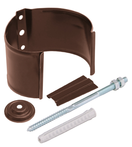 Кронштейн трубы на кирпич, Grand Line Ø 90 мм, RAL 8004